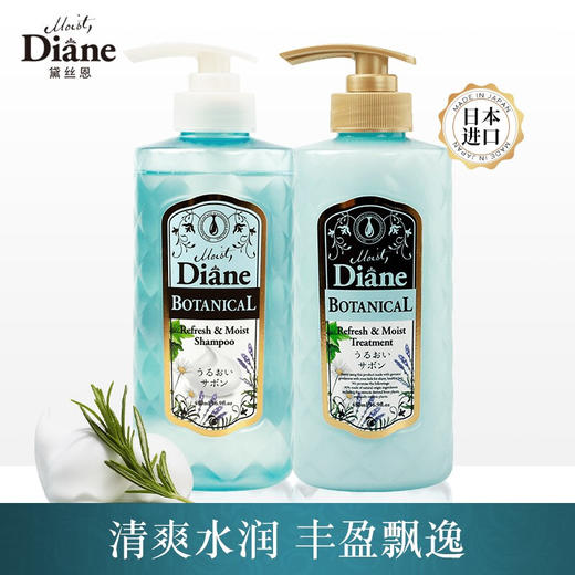 黛丝恩（Moist Diane）植萃天然无硅油控油去屑清爽洗发水洗护套装 -去屑清爽 商品图0
