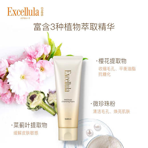 Excellula艾思诺娜佐藤深度清洁补水保湿洁面乳洁面膏 商品图2