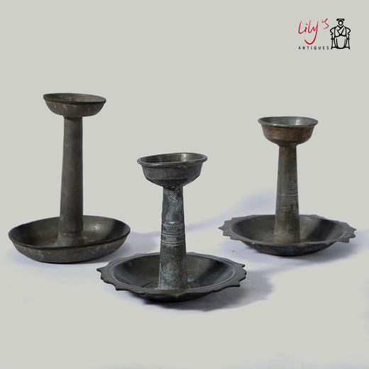 复古老油灯烛台油灯旧物中式禅意茶道灯家居茶室民宿摆件 商品图2