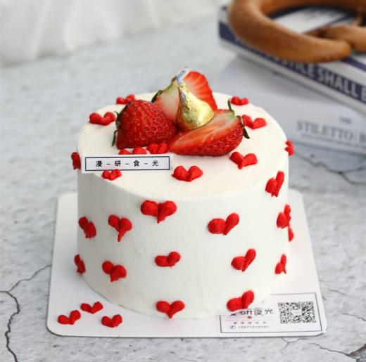 【生日蛋糕】草莓爱心款 商品图1