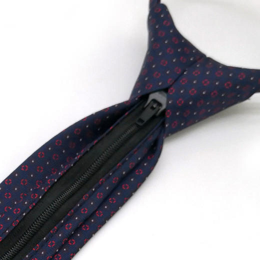 【礼盒装】罗蒙领带男士正装商务结婚职业装韩版拉链领带懒人提花领带 商品图3