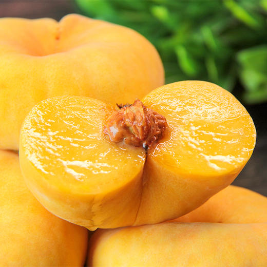 蒙阴山当季黄毛蟠桃新鲜采摘脆甜爽口桃香浓郁