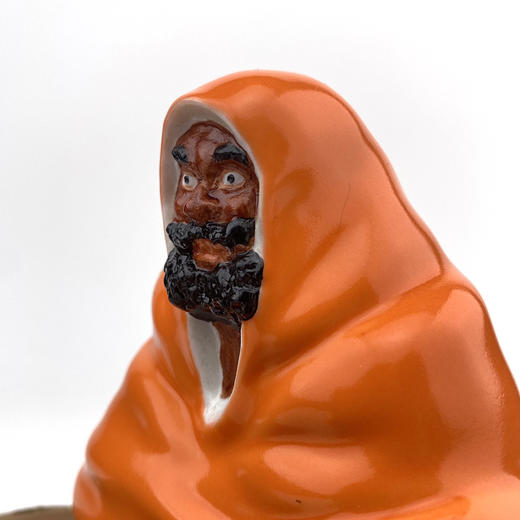 不仁斋薛继业陶瓷雕塑景德镇菩提达摩坐像装饰摆件 商品图1