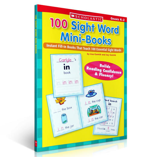 【100个关键词】100 Sight Word MiniBooks Pbk Grades K-2 学乐Scholastic 高频词小学生 商品图0