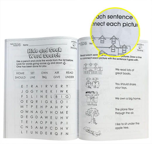 【100个观察词】More Week-by-Week Sight Word Packets 100个重要的观察词 作者 Lisa Fitzgerald McKeon 儿童课外作业练习册 商品图1