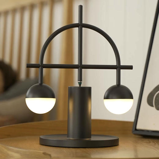 ZAN DESIGN创意平衡旋转台灯LED迷你卧室ins少女家用充电 商品图0