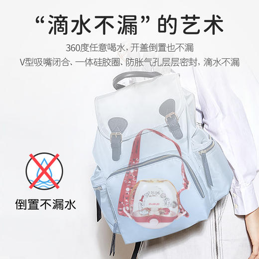 【开丽社群专属】恩尼诺嘟嘟杯儿童水杯ppsu吸管杯婴儿学饮幼儿园甜甜圈水壶宝宝外出携带【合作品牌恩尼诺，不参与商城满赠】 商品图6