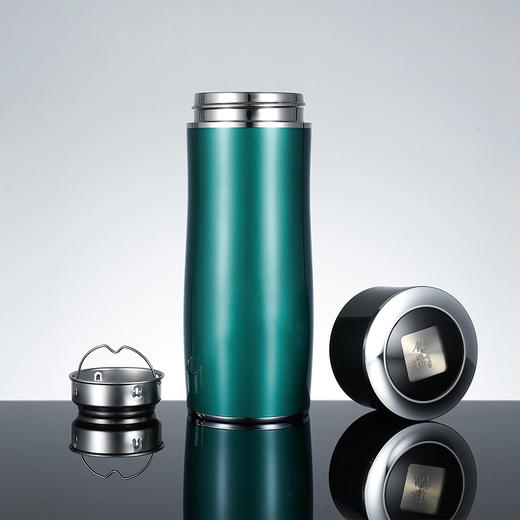 子佩集S999银【锦绣茶香】杯摆件【HQX004】纯银内胆-绿泡茶杯2107 商品图1