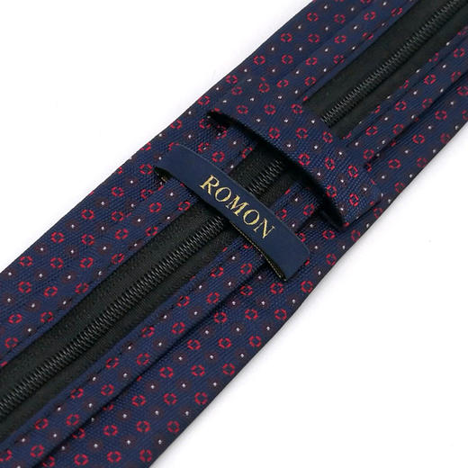 【礼盒装】罗蒙领带男士正装商务结婚职业装韩版拉链领带懒人提花领带 商品图4