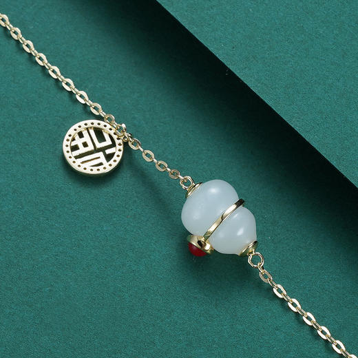 子佩集S925银【大吉】和田玉XXTL003手链【YS-166201】2107 商品图6