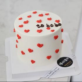 【生日蛋糕】白底小爱心款