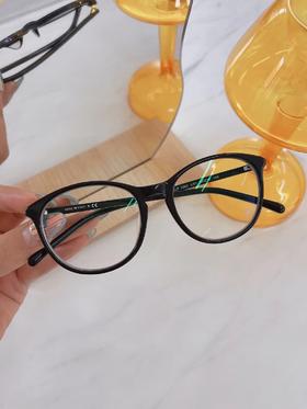 客配 小香黑框 150/175度 1.56防蓝光镜片