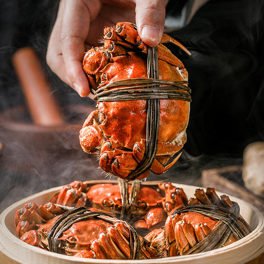 【蟹卡】湖中之W王大闸蟹2988型礼券  公4.5两/4只   母3.5两/4只螃蟹卡 商品图3