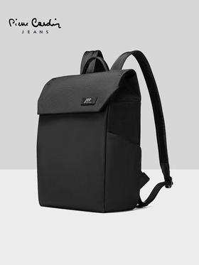 皮尔卡丹“轻·锋芒出击系列”男士双肩包简约商务休闲男士旅行包