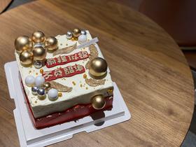 方形半翻糖奶油蛋糕