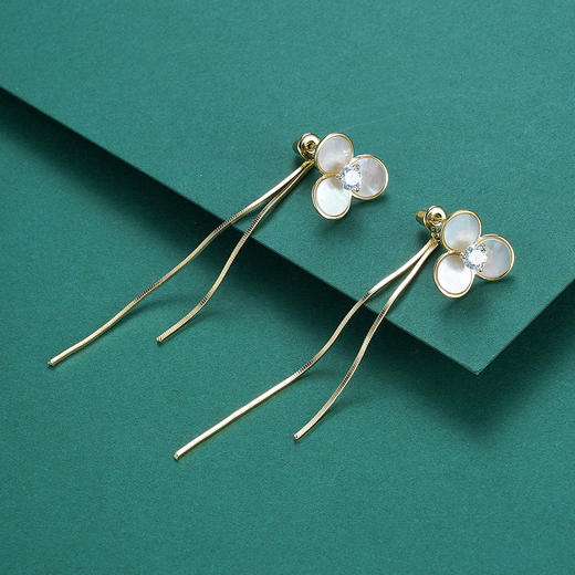 子佩集S925银【无尽夏】耳钉【Y-536442】镀金 商品图2