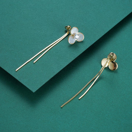 子佩集S925银【无尽夏】耳钉【Y-536442】镀金 商品图3