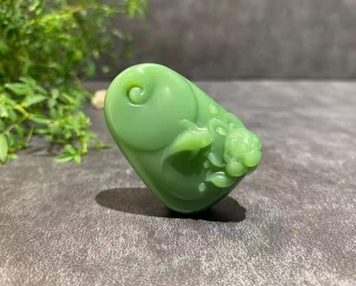 【御珠宫坊·传承系列】碧玉花鱼挂件 商品图2