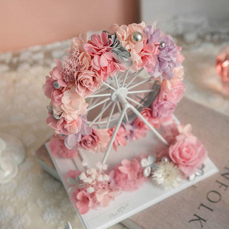 （限深圳配送）【幸福摩天轮】摩天轮的浪漫伴着花朵的缤纷 只愿与你相知相依，永生花象征永恒的爱 商品图2