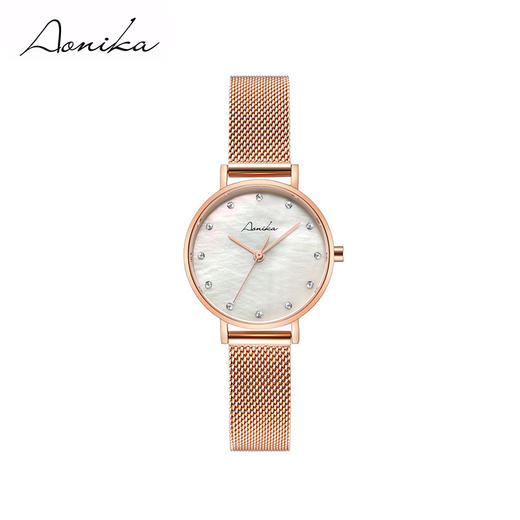 1F【奥尼卡】(AONIKA)英国品牌淑女系列时尚简约玫瑰金女表白色贝母面AL2.28.4.11.5.00 商品图0