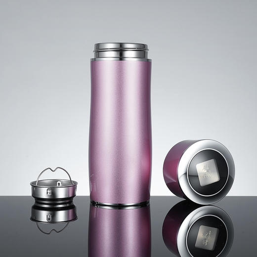 子佩集S999银【锦绣茶香】杯摆件【HQX004】纯银内胆-粉泡茶杯2107 商品图1