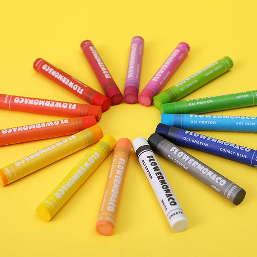 花芽24色多彩油画棒，油画般质感，涂绘顺滑流畅，色系饱和明亮易上色~ 商品图3