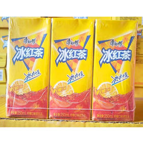 【6.8元/包】康师傅冰红茶/橙汁纸盒250ml*6盒