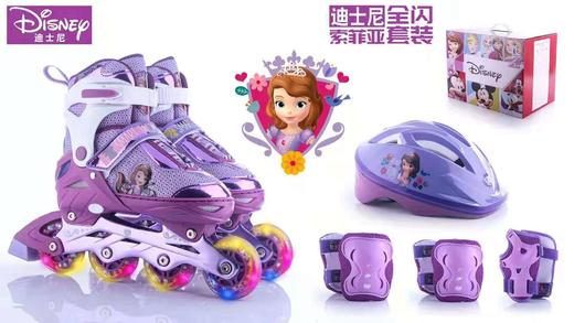 迪士尼hello Kitty溜冰鞋轮滑鞋旱冰鞋  HXF【批发包邮】 商品图0