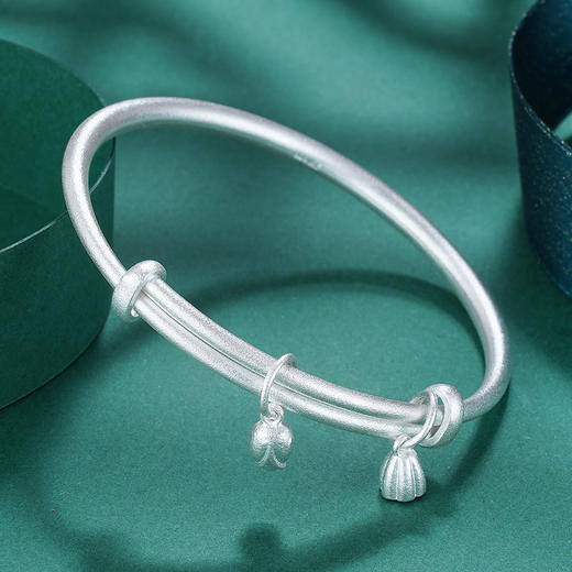 子佩集S999银【莲韵】手镯【ZCE114S】2107 商品图4