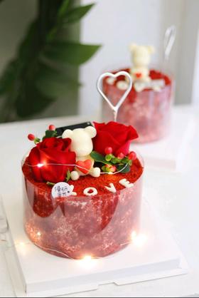 【生日蛋糕】投影最爱宝贝款（按当季花材搭配相同色系 ，提前两天预订）