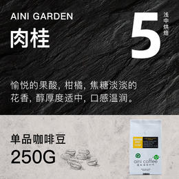 浅度烘焙/肉桂咖啡豆250g爱伲庄园有机咖啡豆 适用于手冲、冷萃