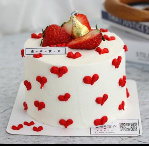 【生日蛋糕】草莓爱心款 商品图0