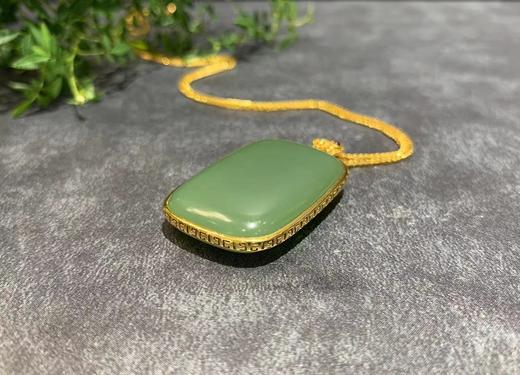 【御珠宫坊】金镶碧玉无事牌 商品图1