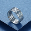 子佩集S990银【招财心经】戒指【CY703773】仿古男士2107 商品缩略图1