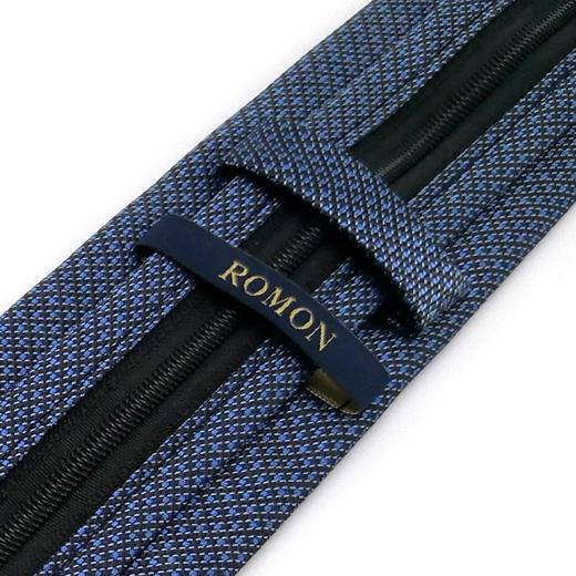 【礼盒装】罗蒙领带男士正装商务免打结韩版休闲拉链领带职业男士领带 商品图4