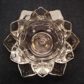 莲花玻璃酥油灯座