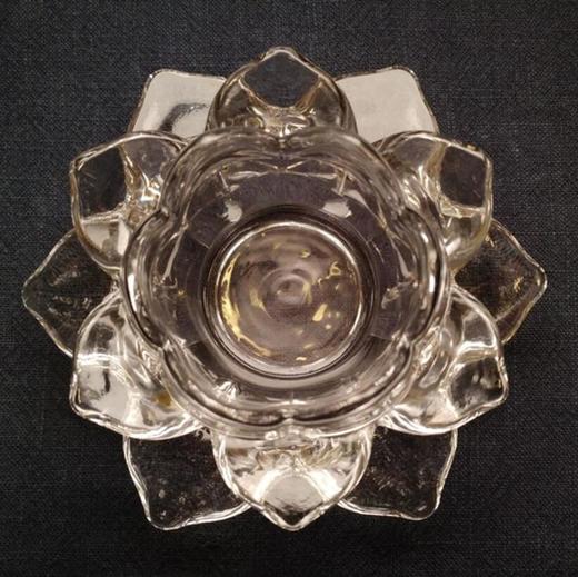 莲花玻璃酥油灯座 商品图0
