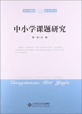 中小学课题研究 9787303166312 陈岩 北京师范大学出版社 正版书籍