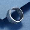 子佩集S990银【招财心经】戒指【CY703773】仿古男士2107 商品缩略图4