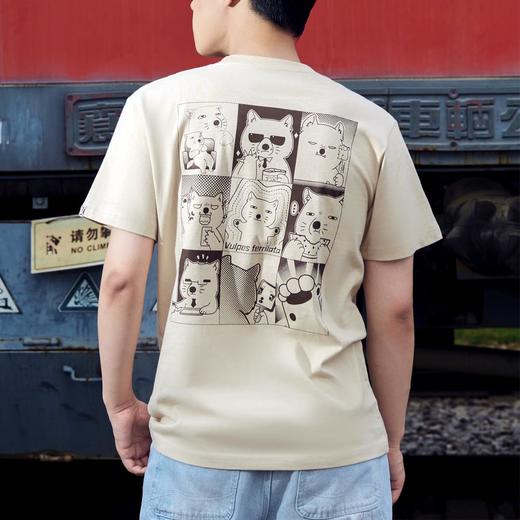 博物文创 原创藏狐T恤 纯棉 男女生情侣圆领 修身简约休闲 商品图3