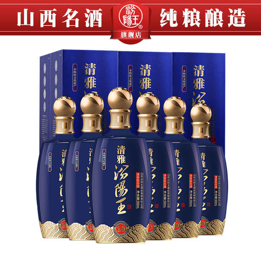 汾阳王42°清雅系列20清香型自饮高档礼盒500ml*6瓶白酒整箱 商品图0