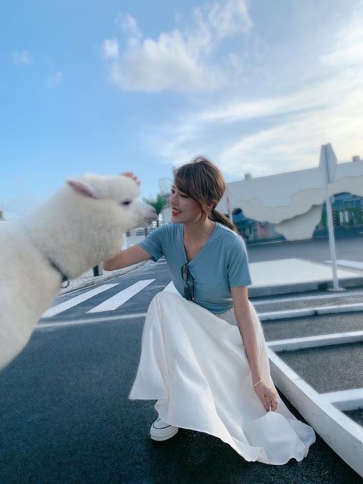 【百图 lulu定制 】【流光裙 】不食人间烟火的气质 米杏色 千褶裙 商品图3