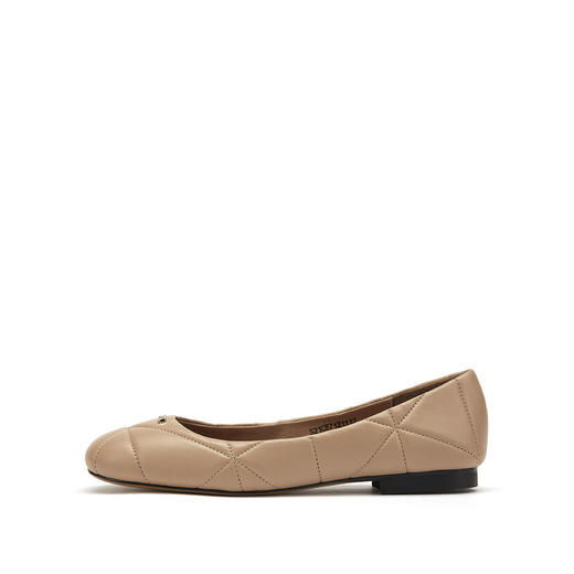 westory女鞋2021圆头简约舒适软底百搭豆豆鞋平底单鞋女S21CE71211 商品图3