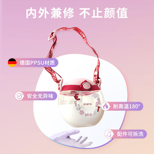 【开丽社群专属】恩尼诺嘟嘟杯儿童水杯ppsu吸管杯婴儿学饮幼儿园甜甜圈水壶宝宝外出携带【合作品牌恩尼诺，不参与商城满赠】 商品图2