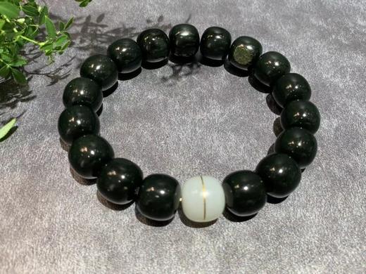 【御珠宫坊】黑青子料手串 商品图6