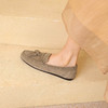 西村名物2021秋季新款豆豆鞋女春秋平底单鞋懒人一脚蹬软底单鞋T21CM34181 商品缩略图2