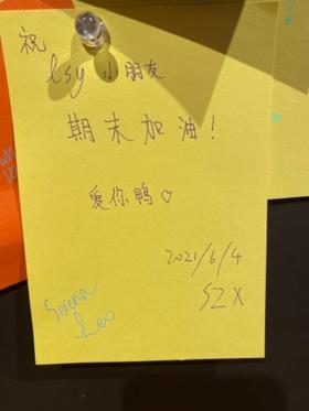 祝lsy小朋友期末加油