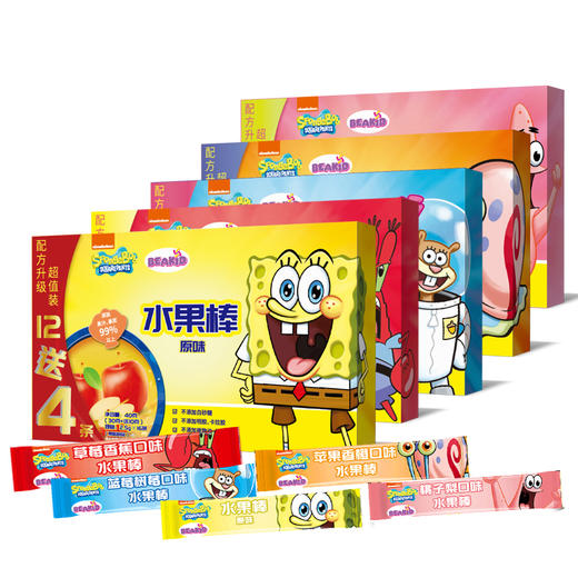 【Beakid海绵宝宝】水果棒 40g*5 商品图0