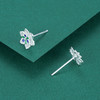 子佩集S990银【青葙】耳钉【QFES020】花丝珐琅彩2107 商品缩略图5