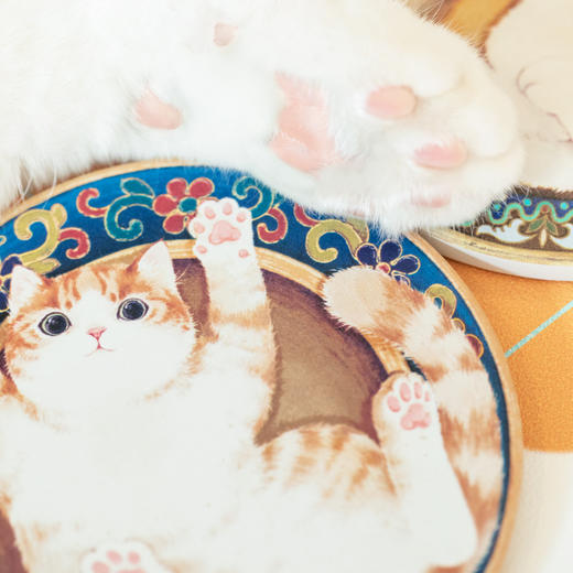 【故宫杯垫】猫陶瓷隔热杯垫吸水硅藻泥可爱女防烫礼物 商品图6